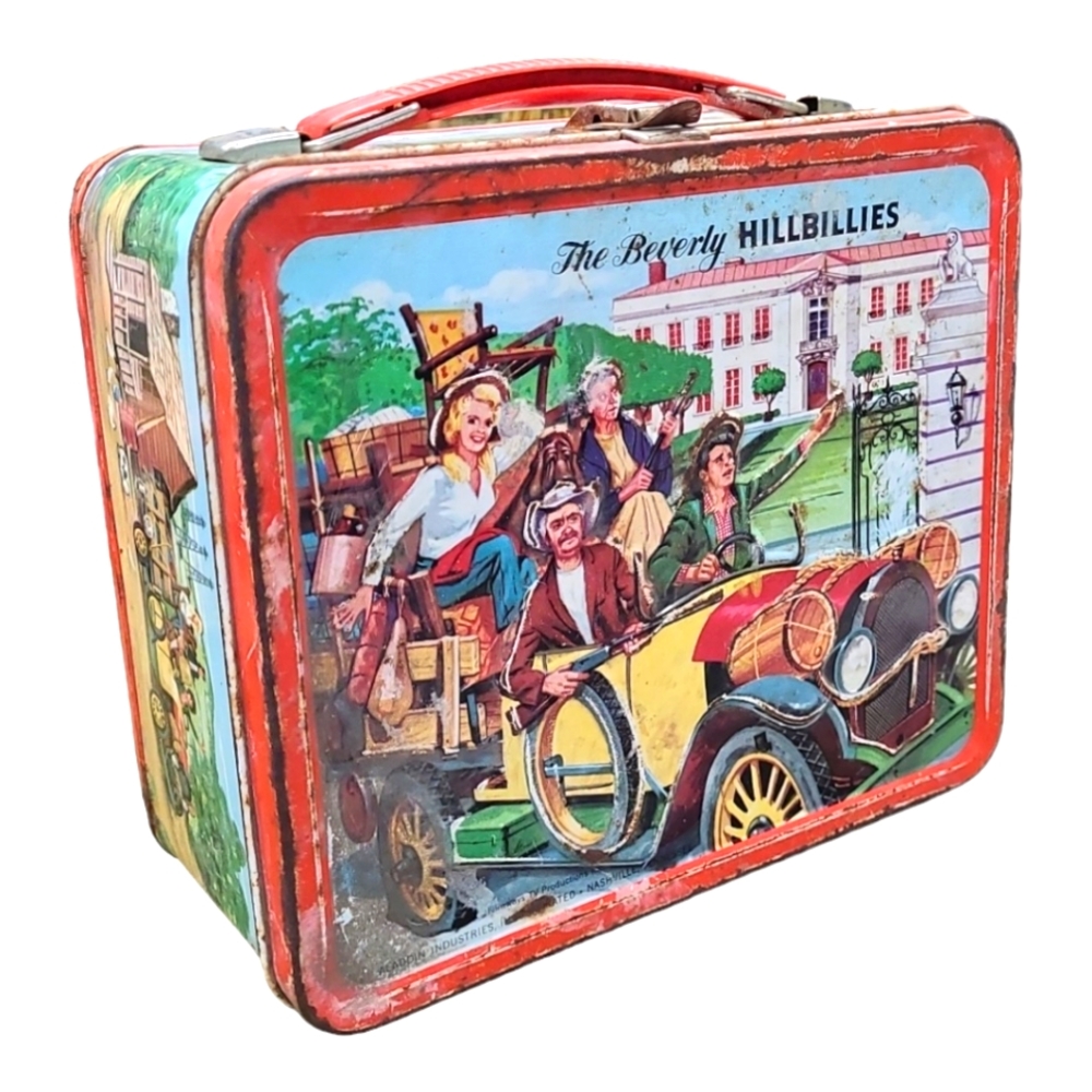 Vintage 1963 THE BEVERLY HILLBILLIES METAL LUNCHBOX